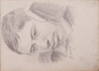 Арк. 4. Голова молодого чоловіка