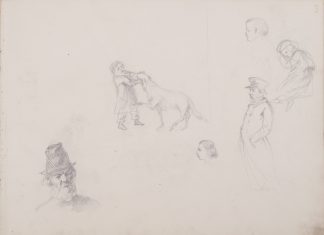 Арк.3. Хлопчик з собакою; селянин у шапці