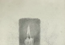 Арк. 9. Запалена свічка Папір, олівець; 19х29,8