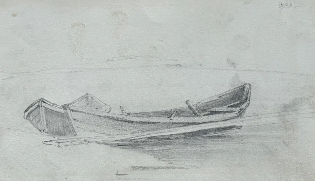 Sheet 15. Boats. Paper, pencil; 11.4 × 19.5 cm