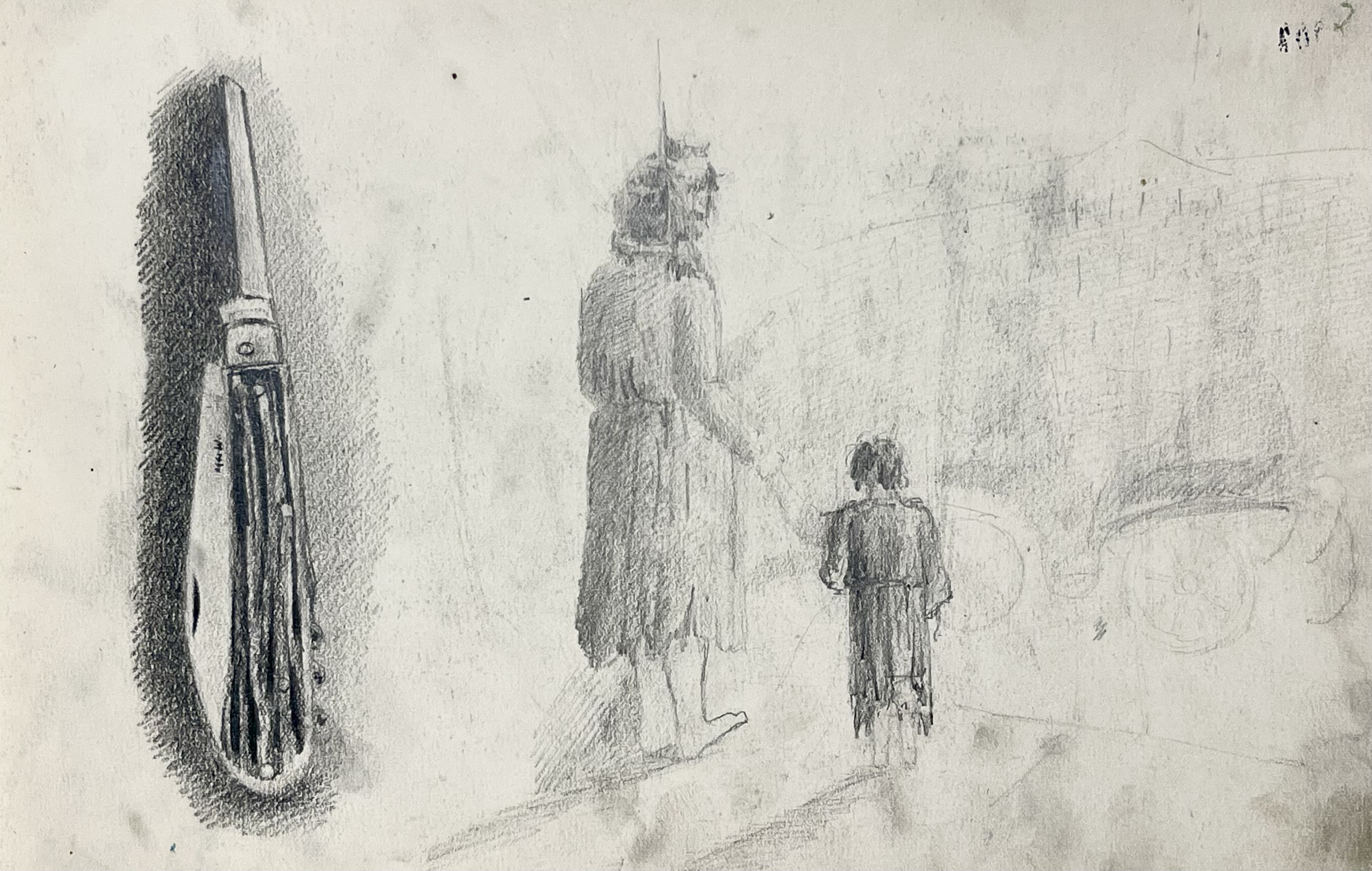 Арк.3. Жебраки; складаний ніж. 