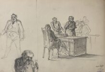 Арк.38 (на звороті). Жанрова сцена